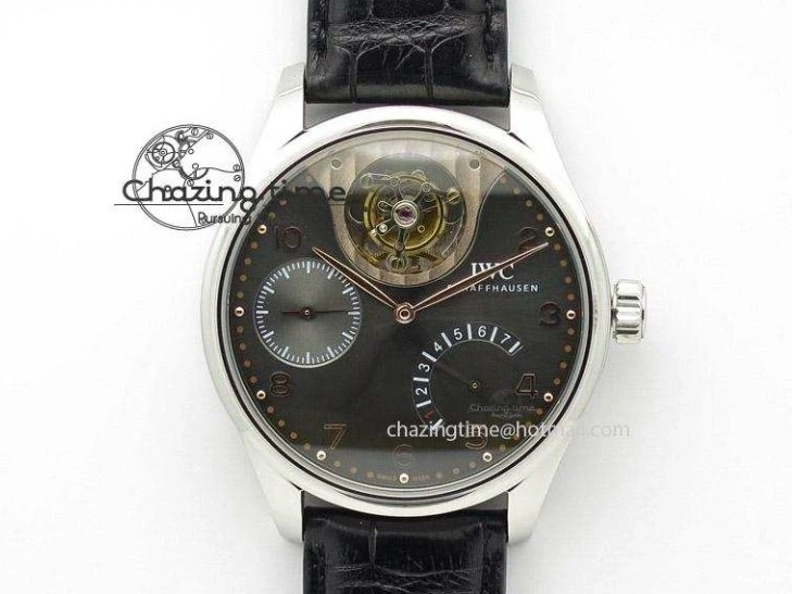 MIROTIME 0410 Unisex Portuguese Real PR RG IW500702 ZF 1:1 Best Edition On Brown Leather Strap A52010 V 7303